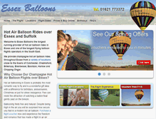 Tablet Screenshot of essexballoons.co.uk